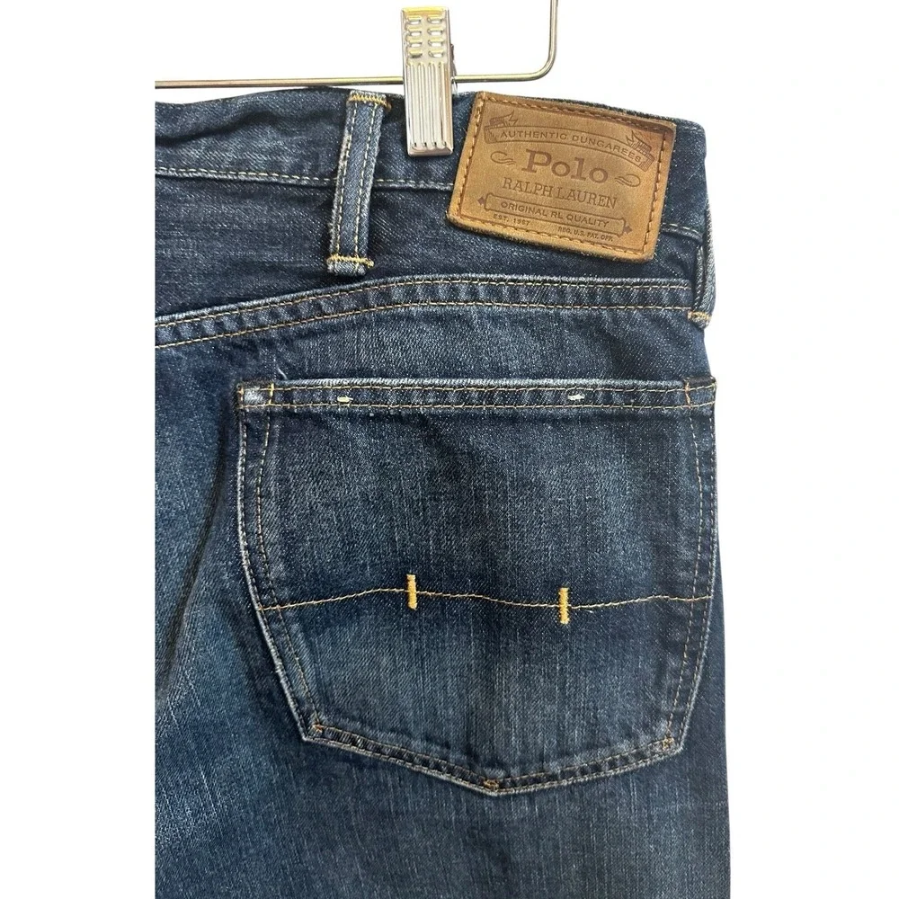 Polo Ralph Lauren Mens‎ Jeans Morris Wash Varick Slim Straight Dungarees 38 X 32